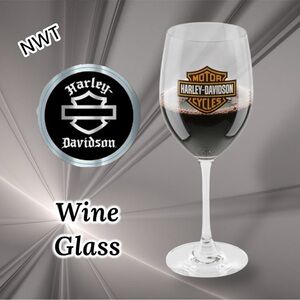 Harley-Davidson Core Bar & Shield Logo Wine Glass 19 oz. HDX-98708 NWT(only one)